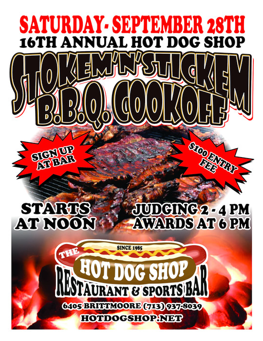 Sign up for Annual BBQ Cook-Off on 9/28/2024