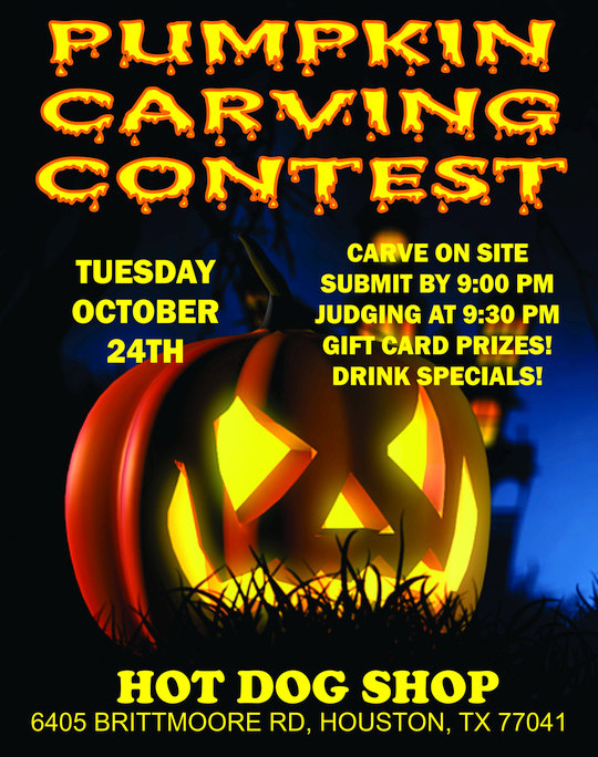Oct. 22nd Pumpkin Carving Contest